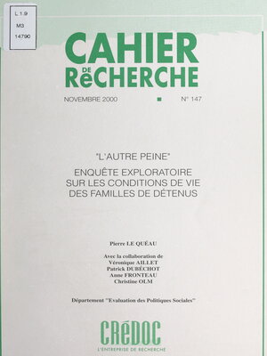 cover image of L'autre peine
